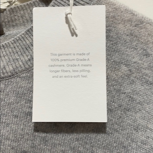 NEW • Everlane • Lantern Cashmere Sweater Gray XS - Picture 6 of 6